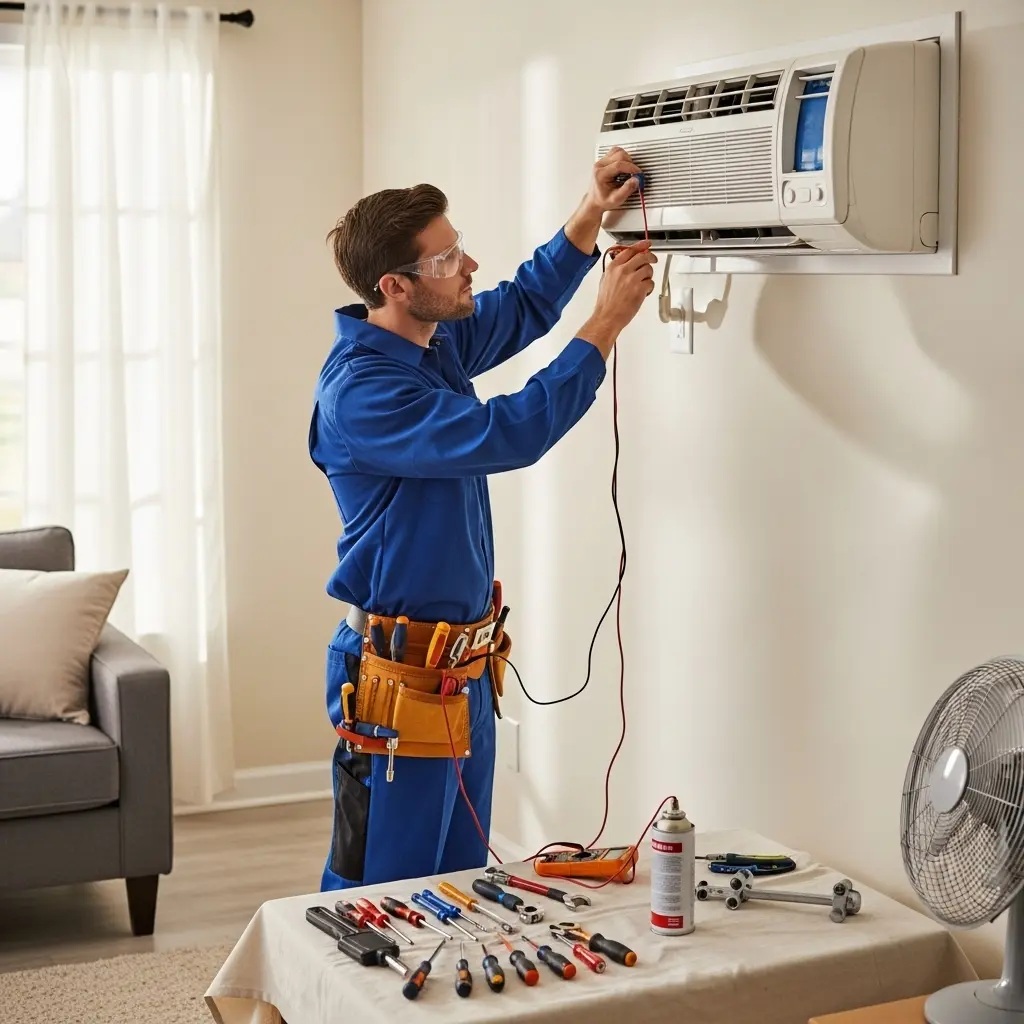 Söğütlü Amana Amana klima gaz dolumu ve bakım – Enerji verimliliği artırıldı. - Teknik servis örneği